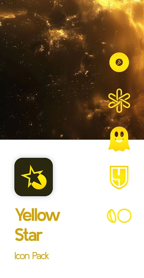 Yellow Star Icon Pack screenshot