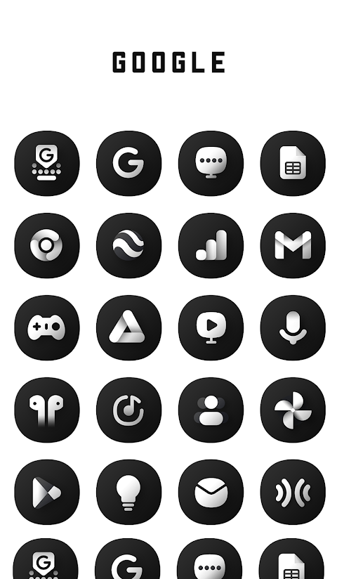 Black Icon Pack screenshot