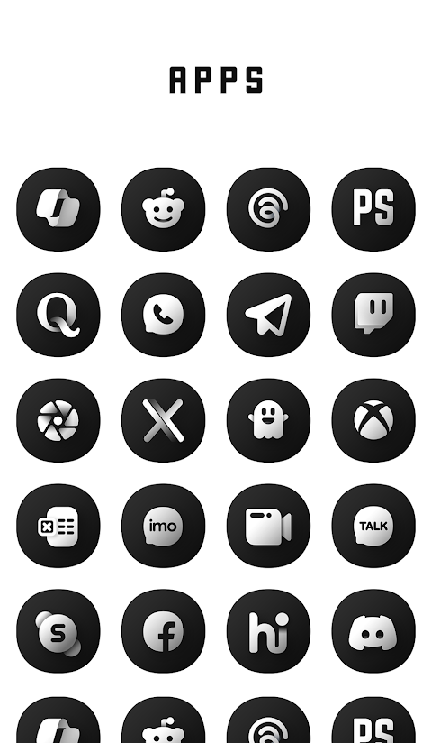 Black Icon Pack screenshot