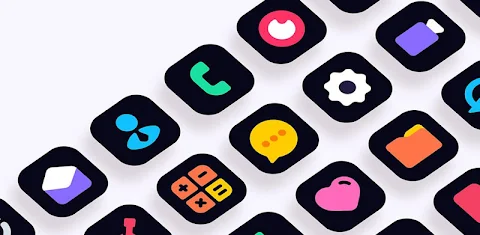 Dove Dark : Icon Pack screenshot