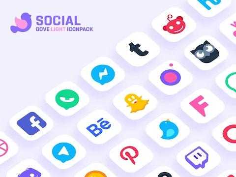 Dove Light : Icon Pack screenshot