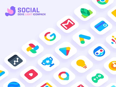 Dove Light : Icon Pack screenshot