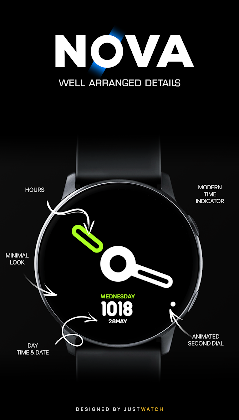 Nova : Minimal Watch Face screenshot