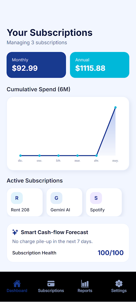 SubTracker – Subs Manager screenshot