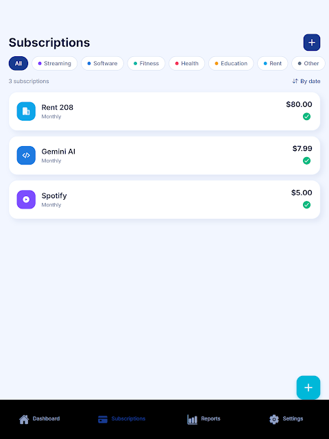 SubTracker – Subs Manager screenshot