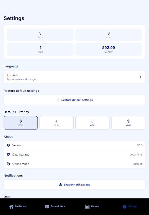 SubTracker – Subs Manager screenshot
