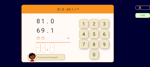 Decimals & Fractions Maths screenshot