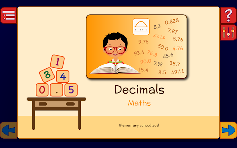 Decimals & Fractions Maths screenshot