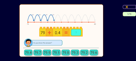 Decimals & Fractions Maths screenshot