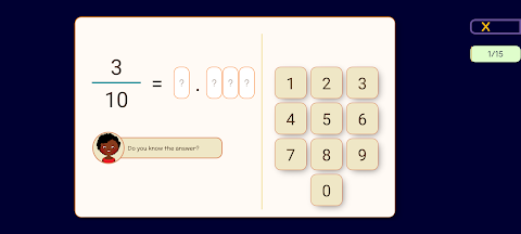 Decimals & Fractions Maths screenshot