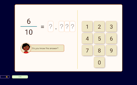 Decimals & Fractions Maths screenshot
