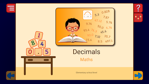 Decimals & Fractions Maths screenshot