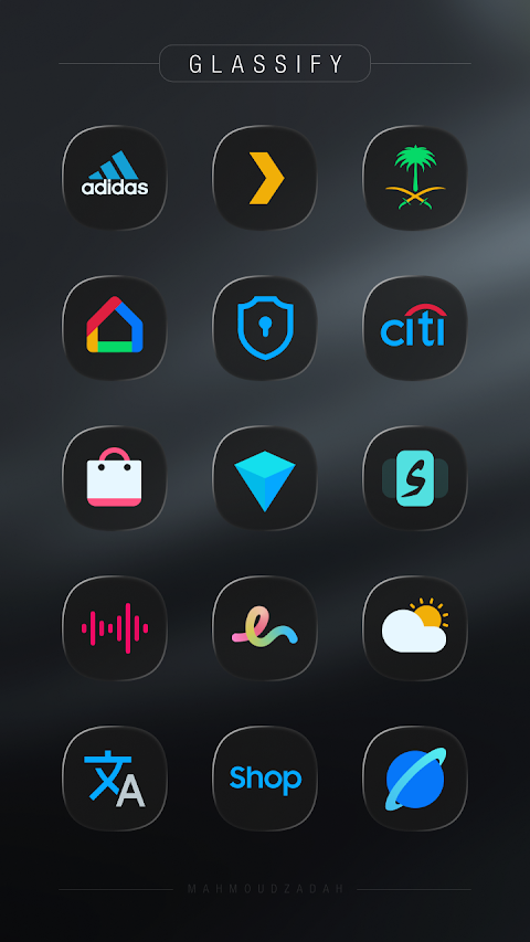 Glassify Color Icons screenshot