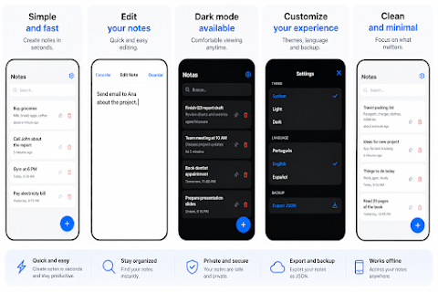 Notes — simple notes app. screenshot