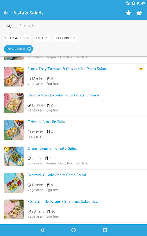 Lunchbox Recipes screenshot
