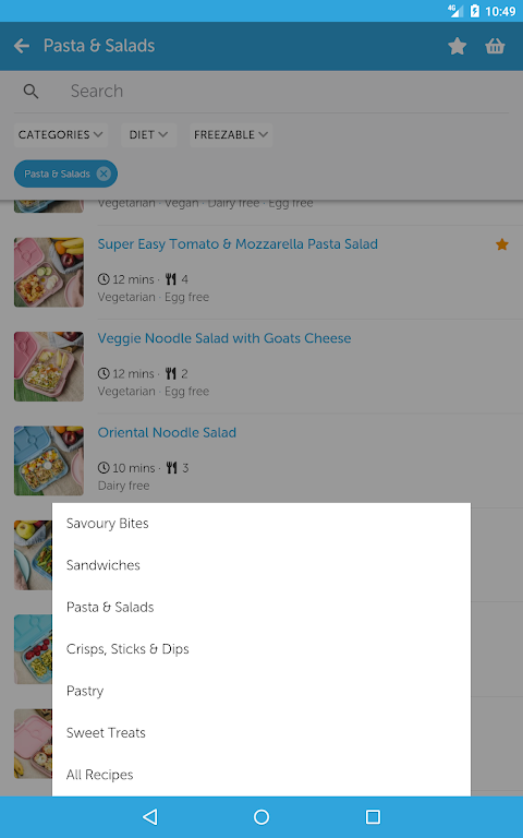 Lunchbox Recipes screenshot