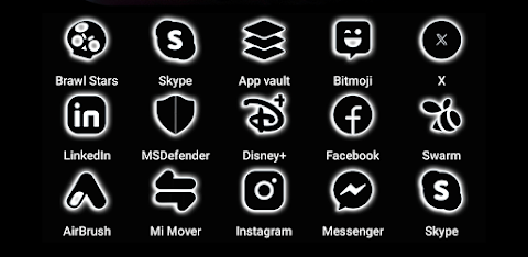 Neon-W Icon Pack screenshot