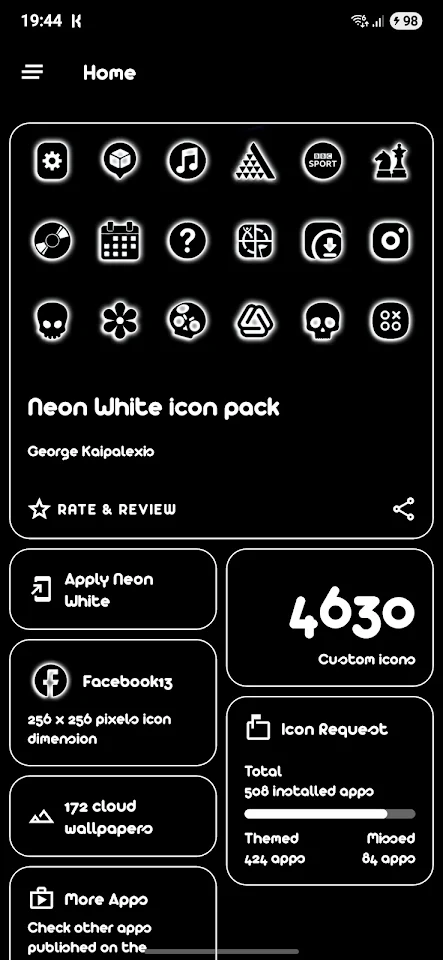 Neon-W Icon Pack screenshot