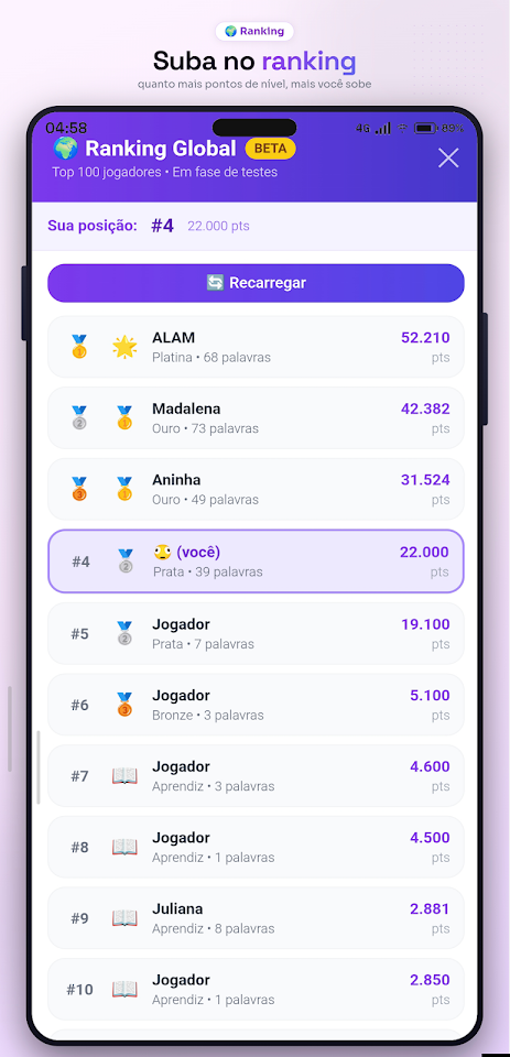 NEXO – Jogo de Palavras screenshot