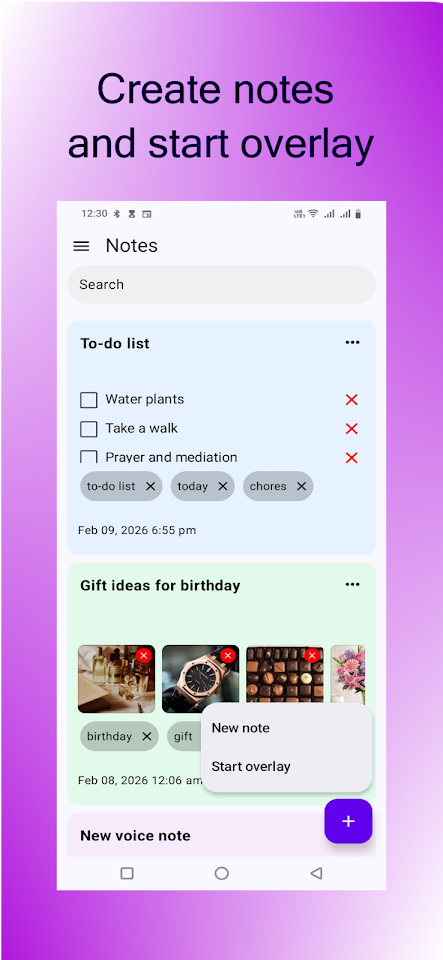 NoteAfloat – Fast sticky notes screenshot