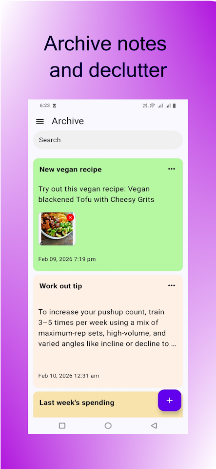 NoteAfloat – Fast sticky notes screenshot