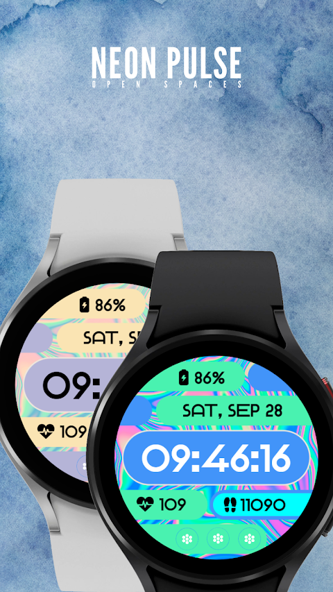 Neon Pulse Watch Face screenshot