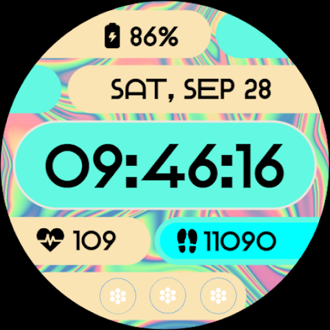 Neon Pulse Watch Face screenshot