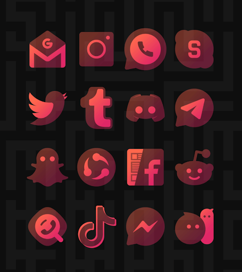 Ichigo Red – Icon Pack screenshot