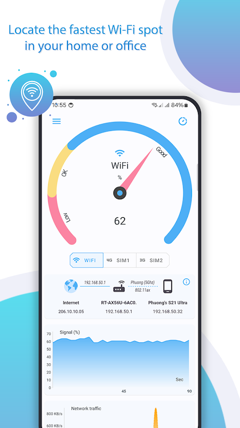 Net Signal Pro:WiFi & 5G Meter screenshot