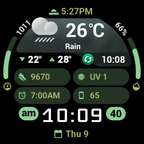 PRADO 95 Weather Watch Face screenshot