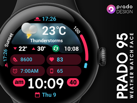 PRADO 95 Weather Watch Face screenshot