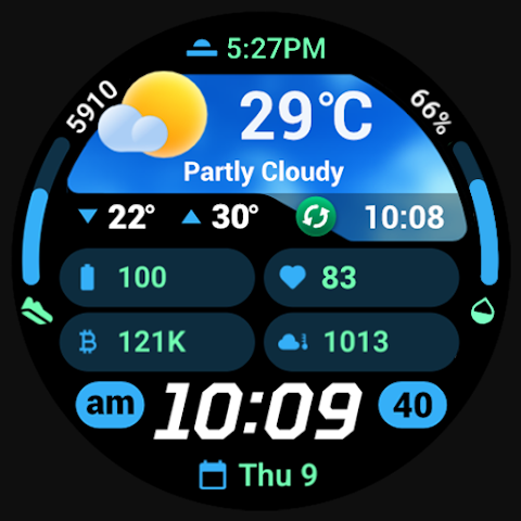 PRADO 95 Weather Watch Face screenshot