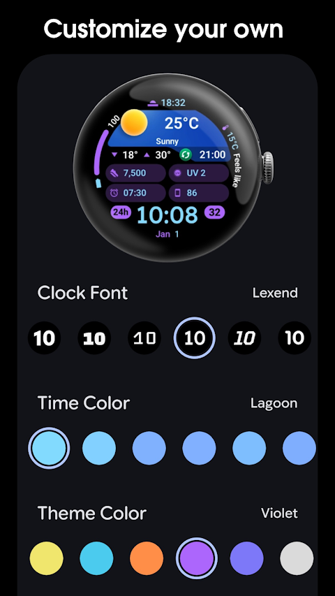 PRADO 95 Weather Watch Face screenshot