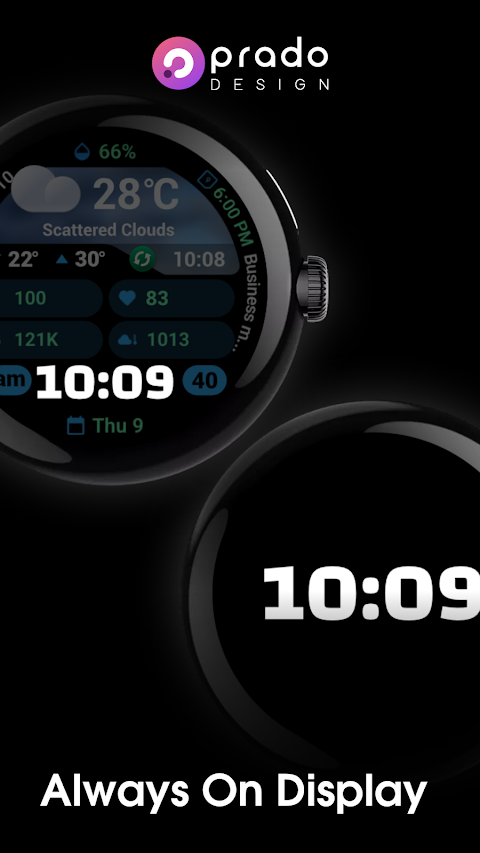 PRADO 95 Weather Watch Face screenshot