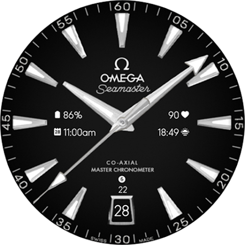 Omega Seamaster Watch Face screenshot