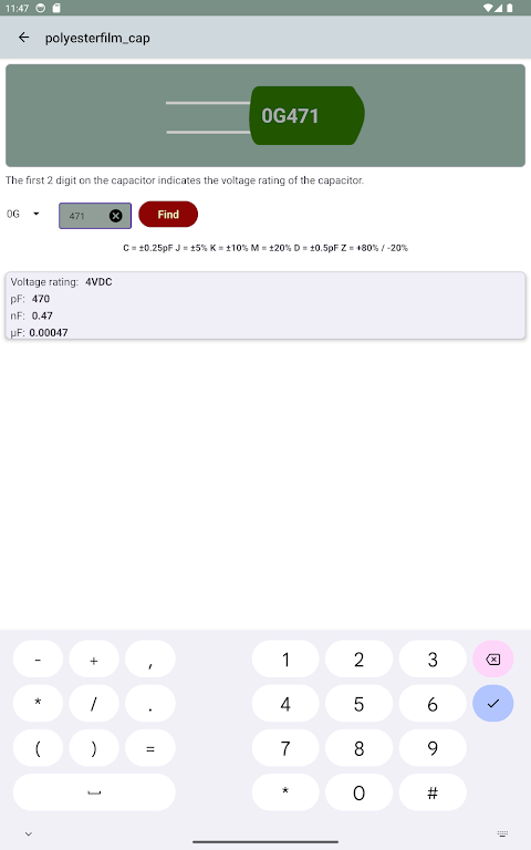 Electronics toolbox pro screenshot