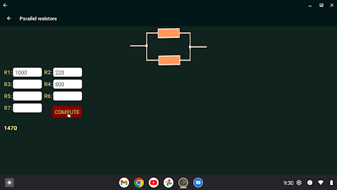 Electronics Circuit Calc Pro screenshot