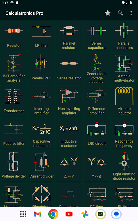 Electronics Circuit Calc Pro screenshot