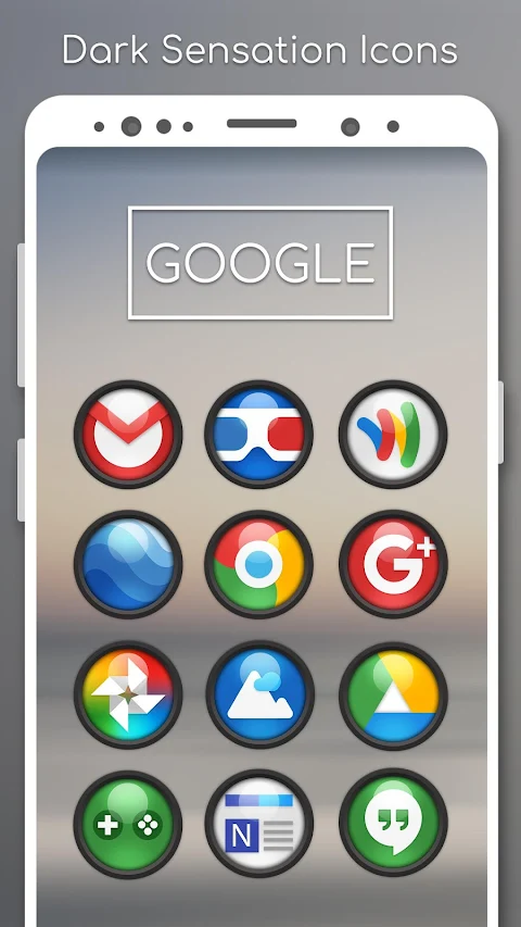 Dark Sensation –  Icon Pack screenshot