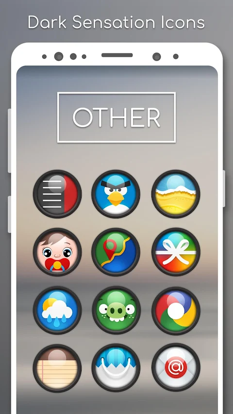 Dark Sensation –  Icon Pack screenshot