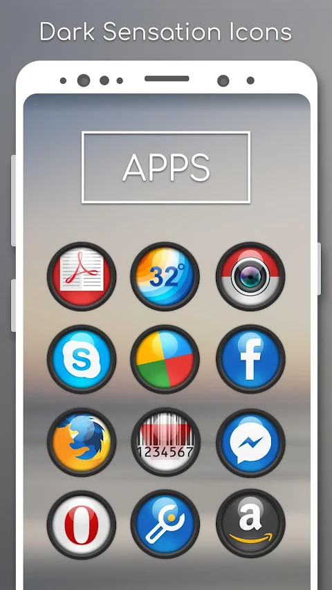 Dark Sensation –  Icon Pack screenshot