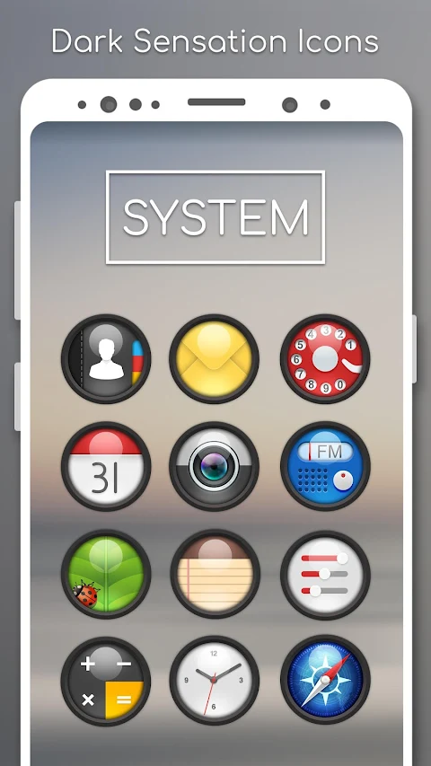 Dark Sensation –  Icon Pack screenshot