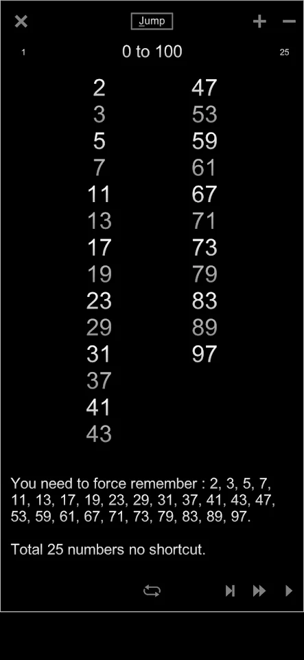 Memorize Prime Numbers screenshot