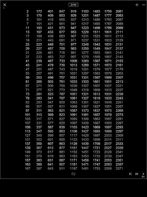 Memorize Prime Numbers screenshot