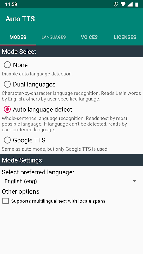 Auto TTS screenshot