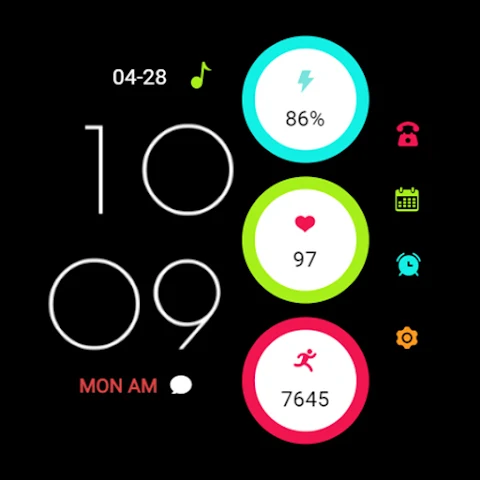 ZKin Colorful function black screenshot