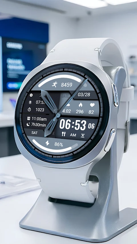 Blue Light Weight ZKin Watch screenshot