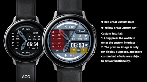Blue Light Weight ZKin Watch screenshot