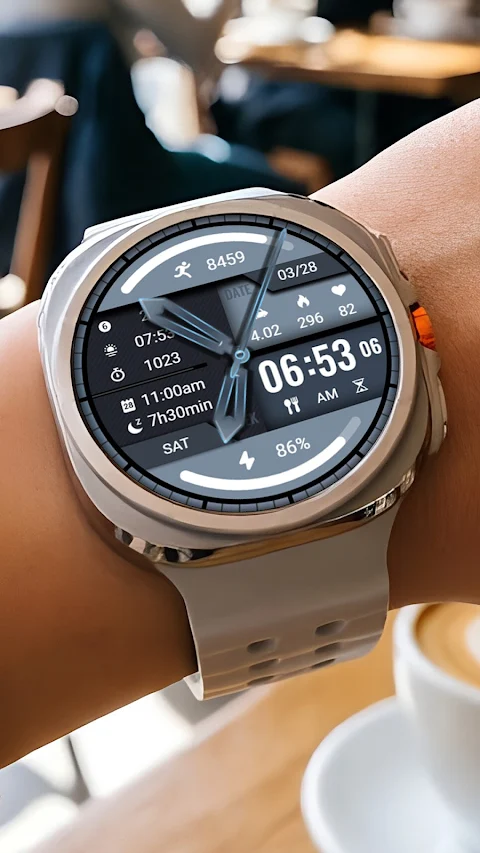 Blue Light Weight ZKin Watch screenshot