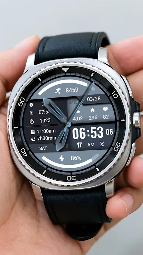 Blue Light Weight ZKin Watch screenshot